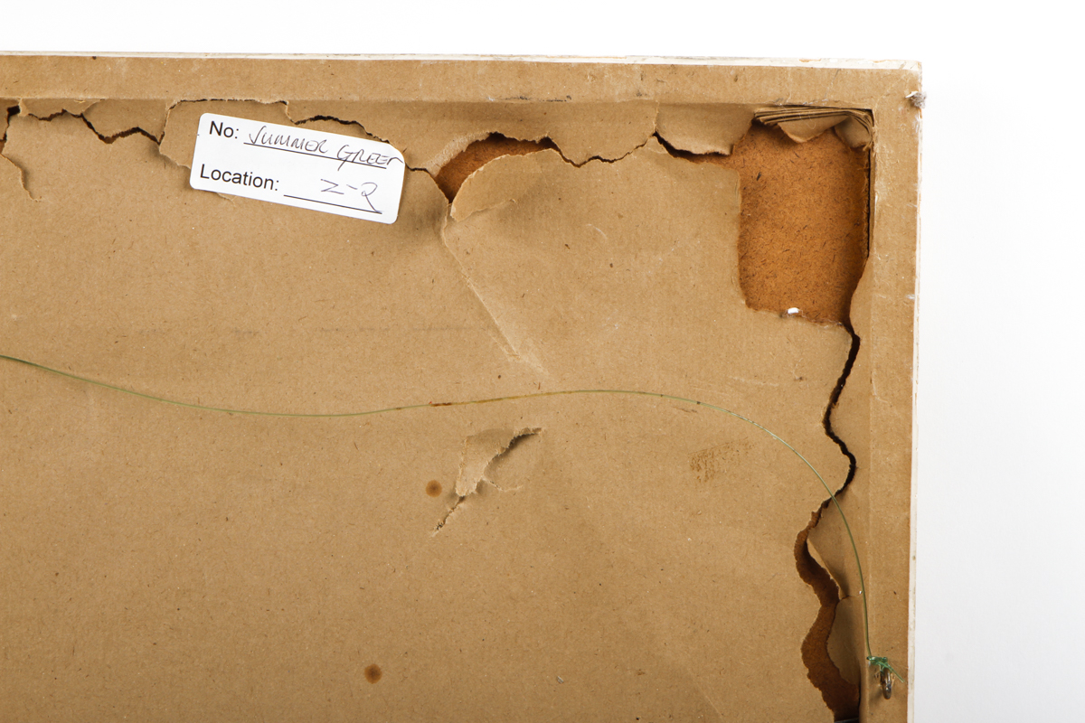 Framed Painting of Willow Trees