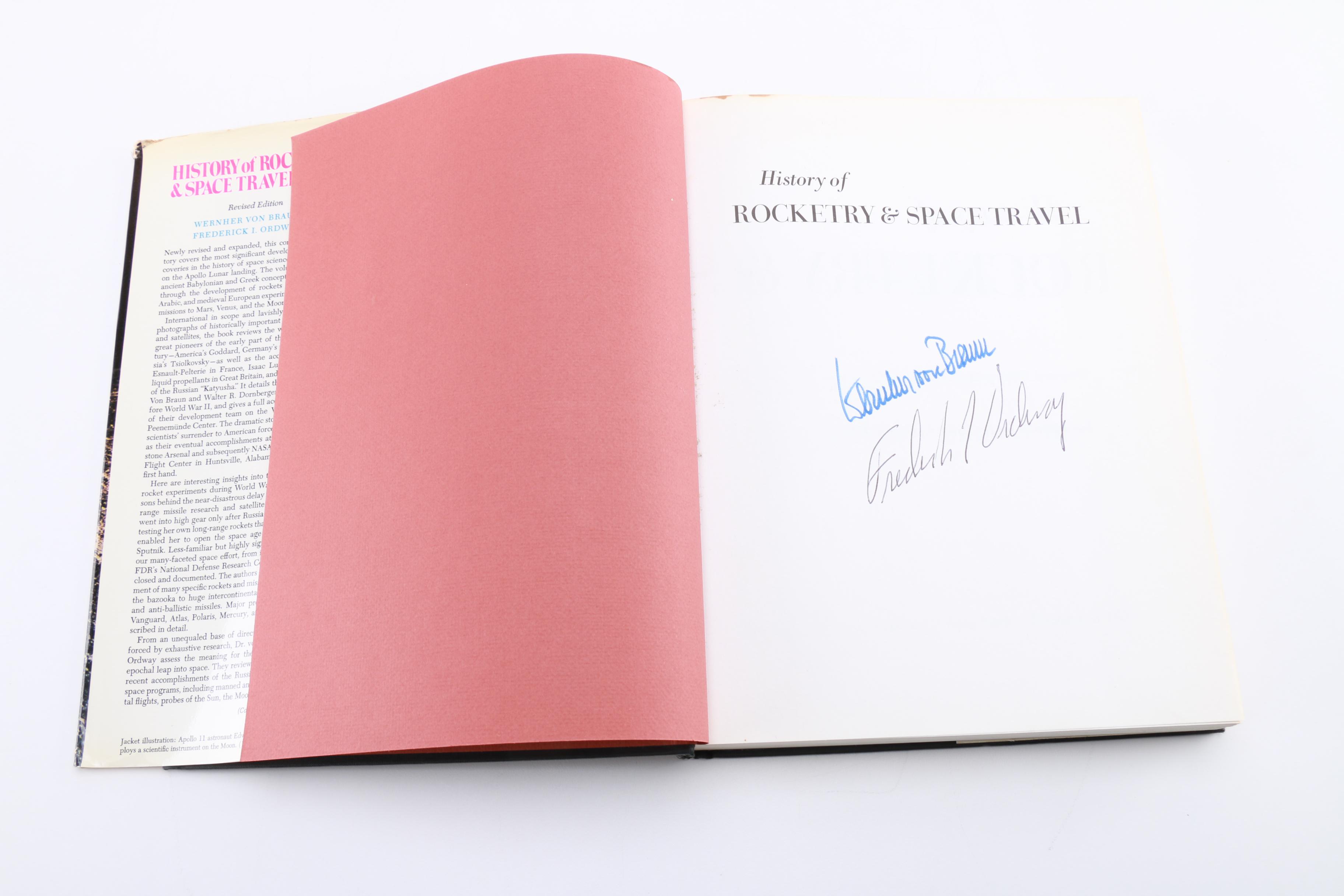 Signed "History of Rocketry & Space Travel"