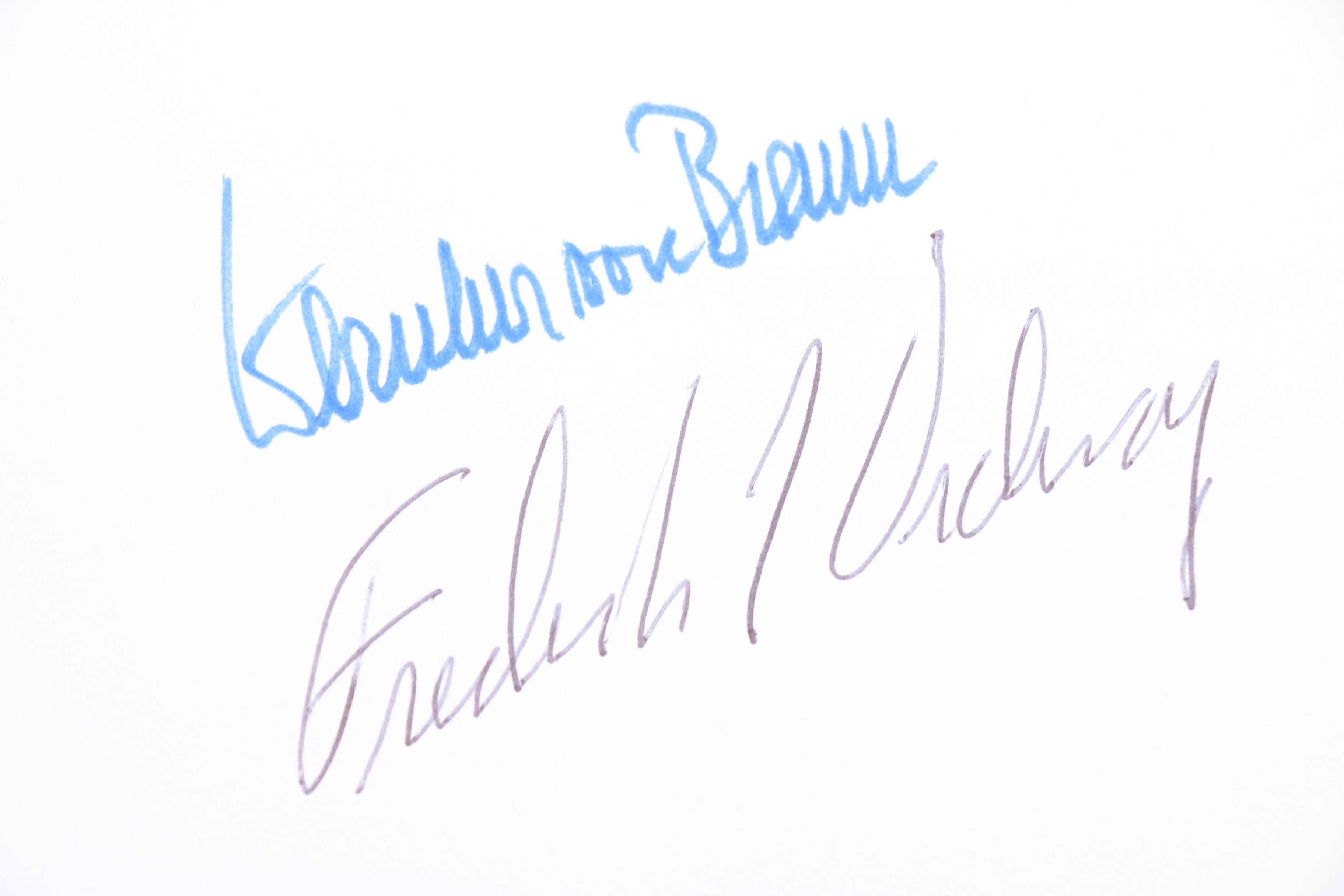 Signed "History of Rocketry & Space Travel"