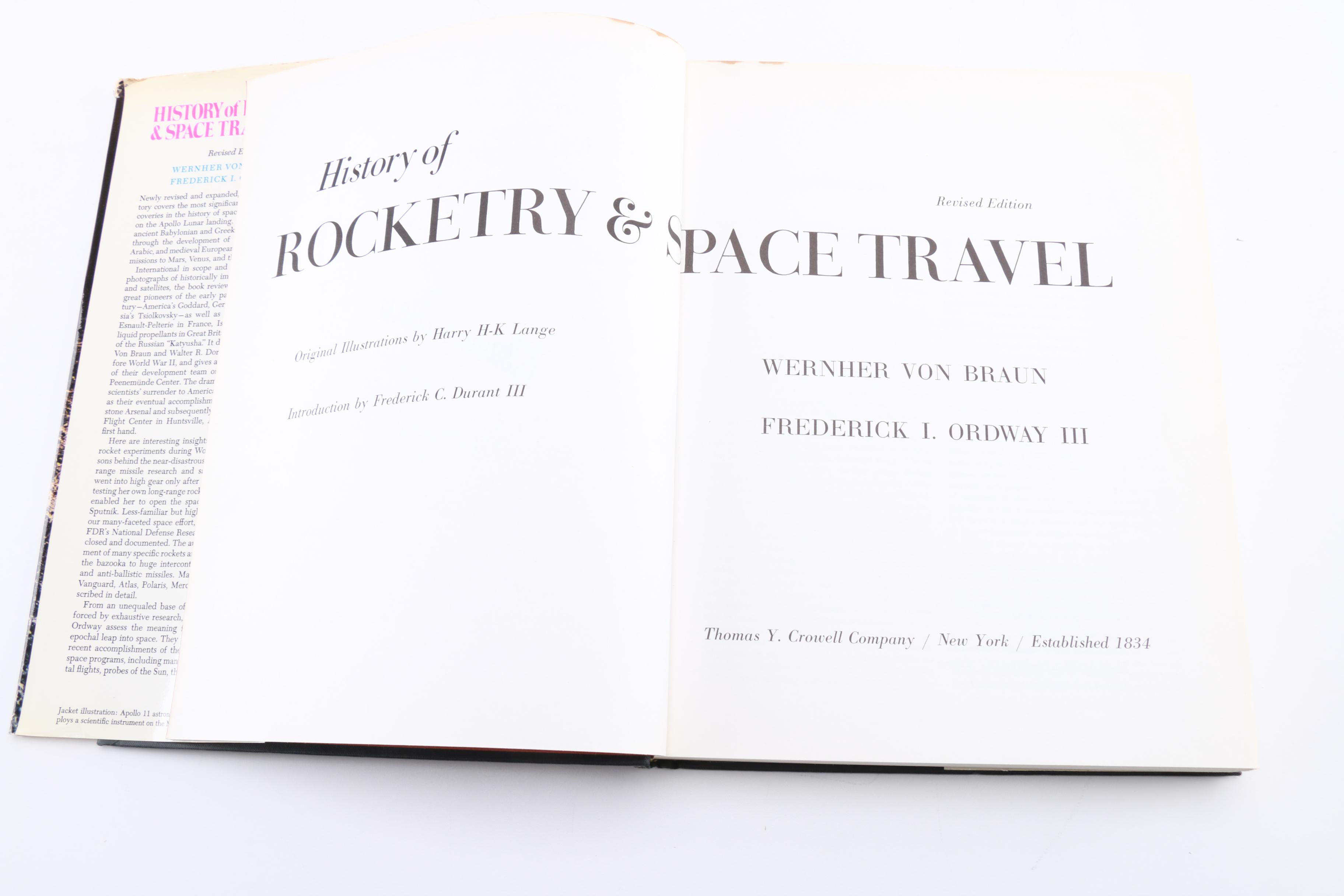 Signed "History of Rocketry & Space Travel"