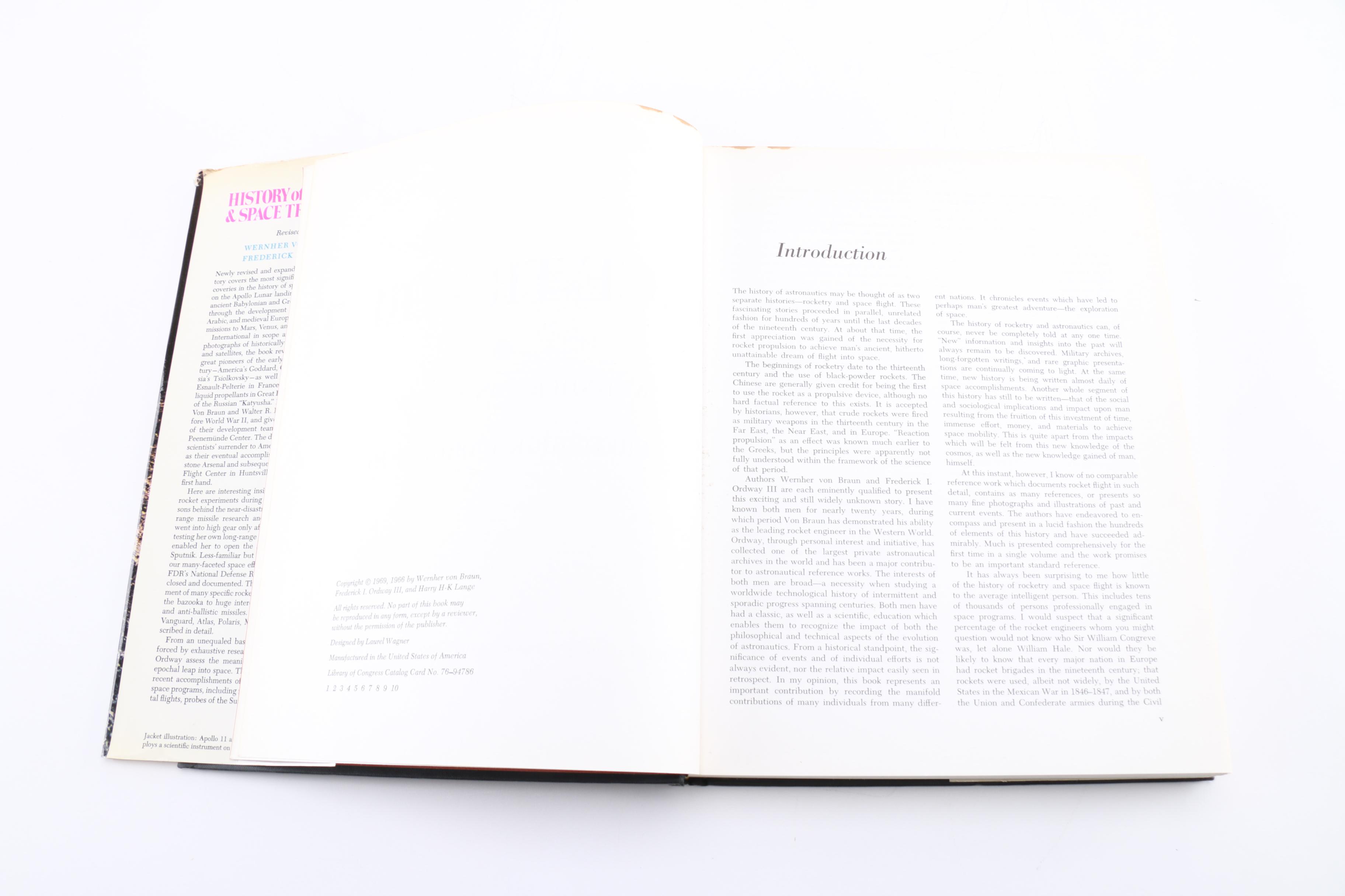 Signed "History of Rocketry & Space Travel"