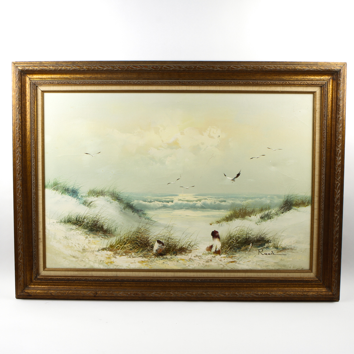 Framed Oil Seascape