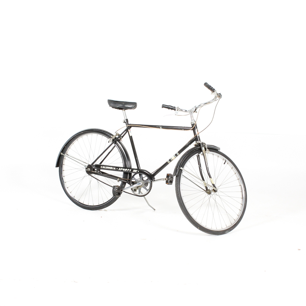 Men's Black Columbia Sports III Three-Speed Road Bicycle