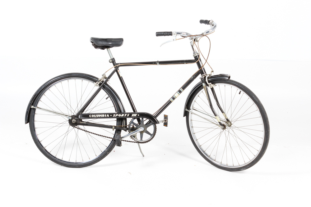 Men's Black Columbia Sports III Three-Speed Road Bicycle