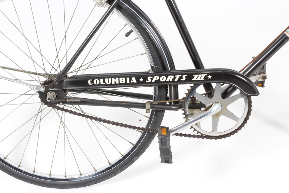 Men's Black Columbia Sports III Three-Speed Road Bicycle