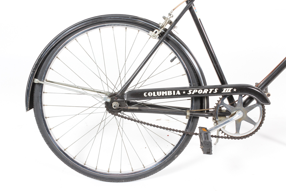 Men's Black Columbia Sports III Three-Speed Road Bicycle