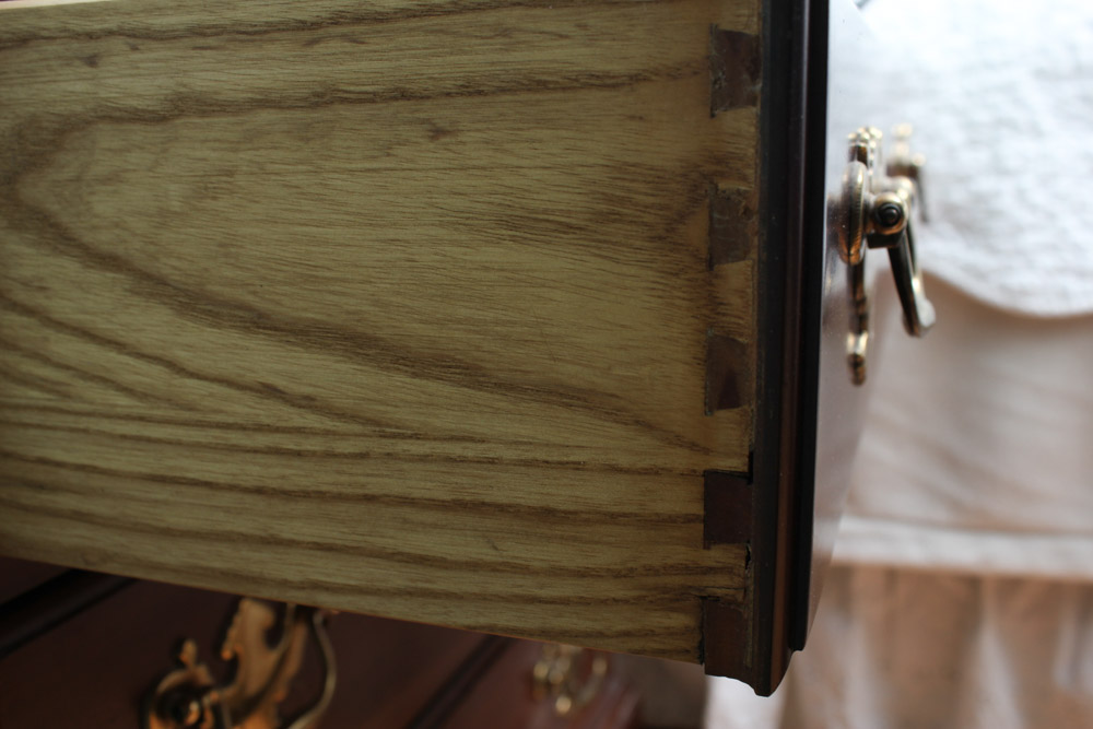 Pair of Chippendale Style Cherry Nightstands by Davis Cabinet Co.