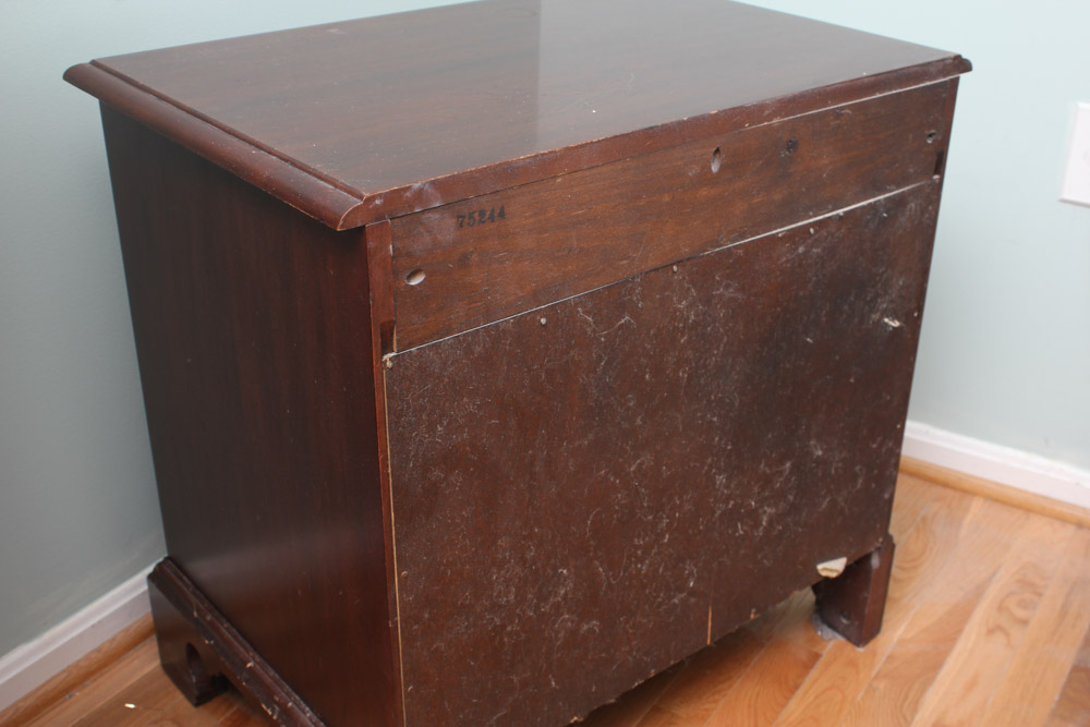 Pair of Chippendale Style Cherry Nightstands by Davis Cabinet Co.