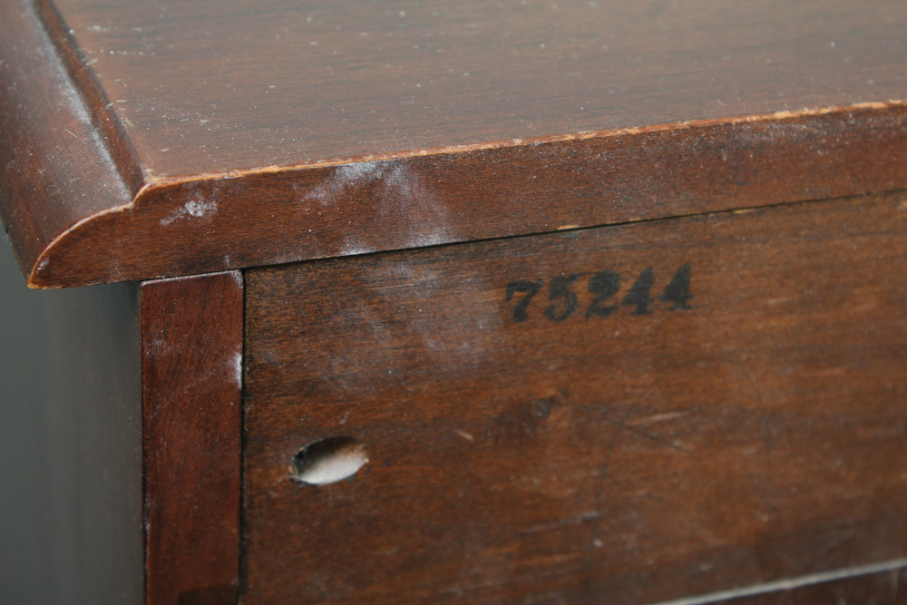 Pair of Chippendale Style Cherry Nightstands by Davis Cabinet Co.