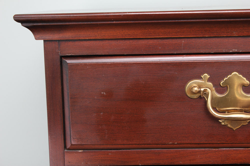 Chippendale Style Cherry Chest on Chest by Davis Cabinet Co.