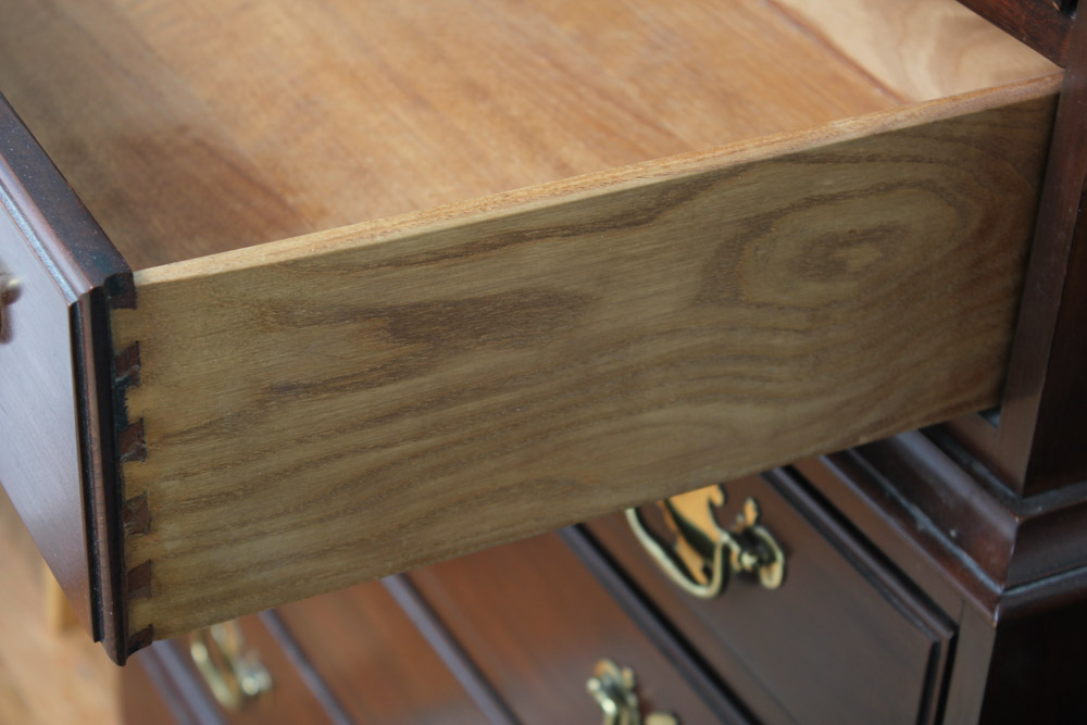 Chippendale Style Cherry Chest on Chest by Davis Cabinet Co.