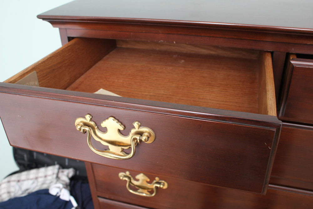Chippendale Style Cherry Chest on Chest by Davis Cabinet Co.