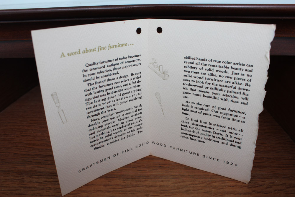 Chippendale Style Cherry Chest on Chest by Davis Cabinet Co.