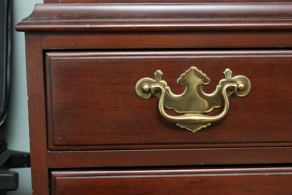 Chippendale Style Cherry Chest on Chest by Davis Cabinet Co.