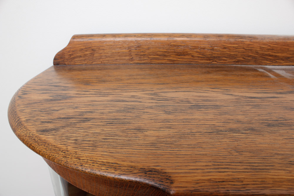 Mission Style Oak Display Cabinet