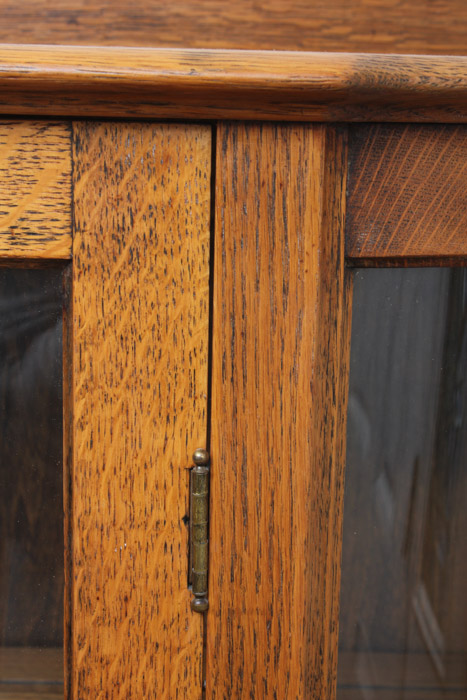 Mission Style Oak Display Cabinet