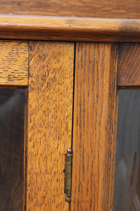 Mission Style Oak Display Cabinet