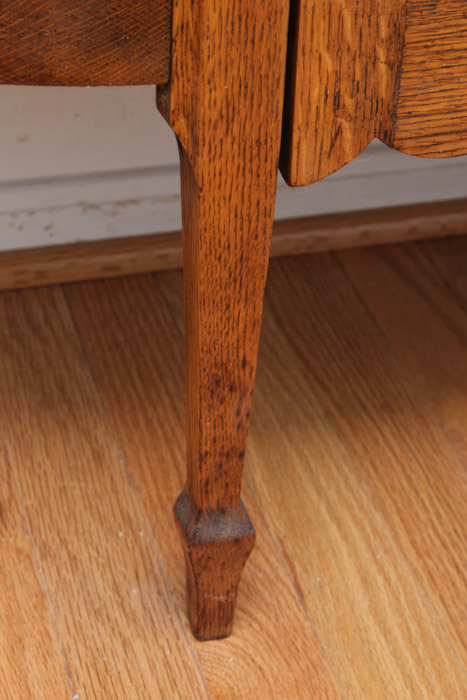 Mission Style Oak Display Cabinet