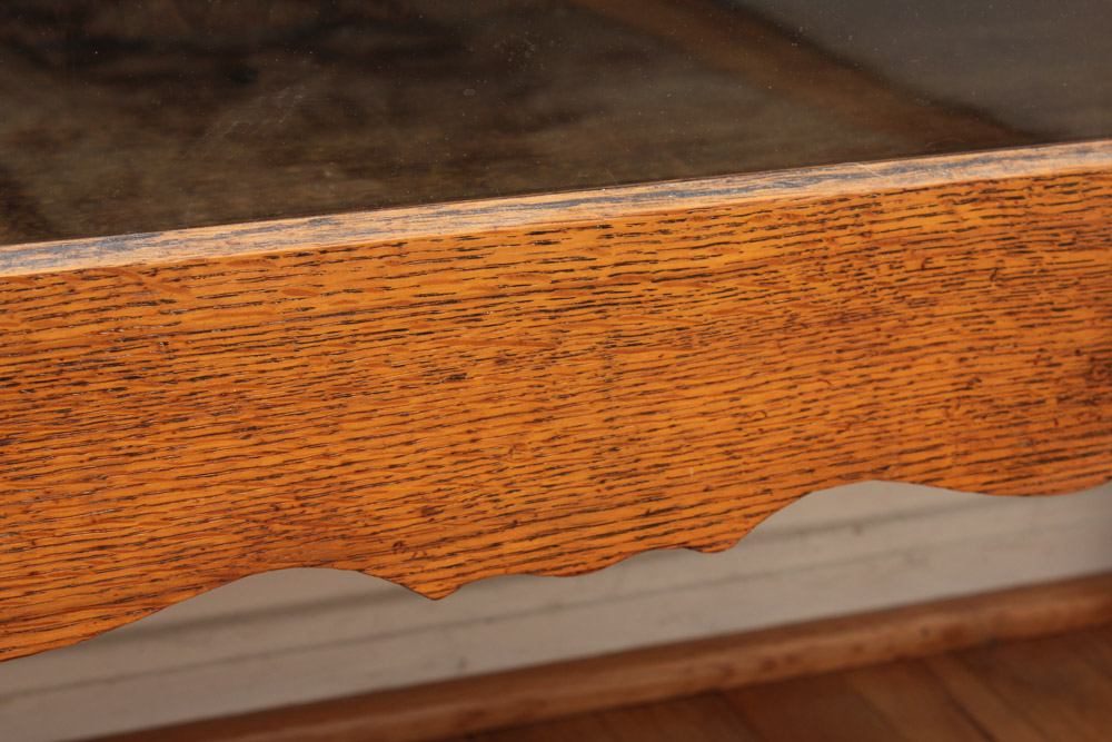 Mission Style Oak Display Cabinet