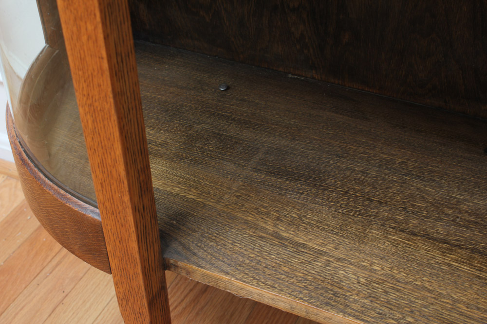 Mission Style Oak Display Cabinet