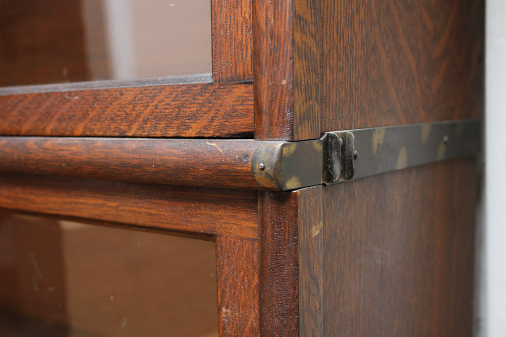 Antique Oak Barrister Bookcase