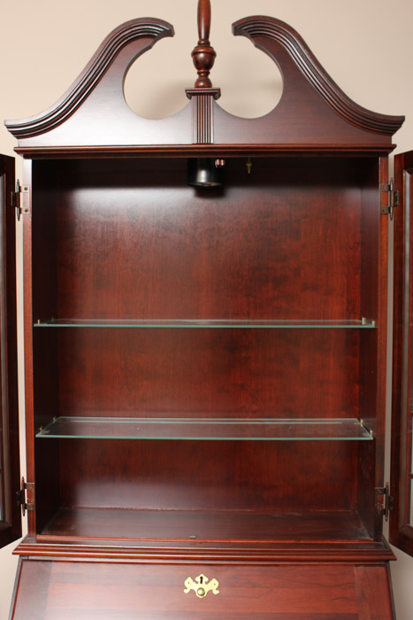 Federal Style Cherry Secretary Bookcase by Jasper Cabinet