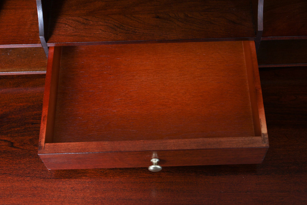 Federal Style Cherry Secretary Bookcase by Jasper Cabinet