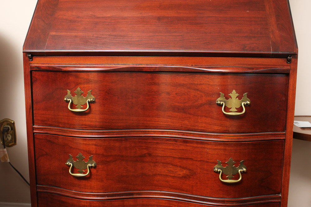 Federal Style Cherry Secretary Bookcase by Jasper Cabinet