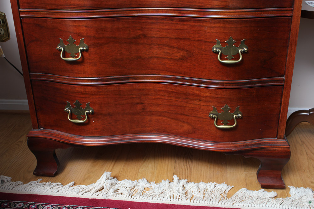 Federal Style Cherry Secretary Bookcase by Jasper Cabinet