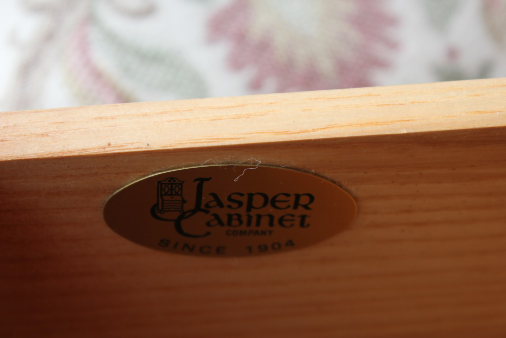 Federal Style Cherry Secretary Bookcase by Jasper Cabinet