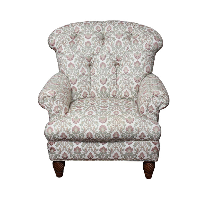 Contemporary Upholstered Wing Back Chair