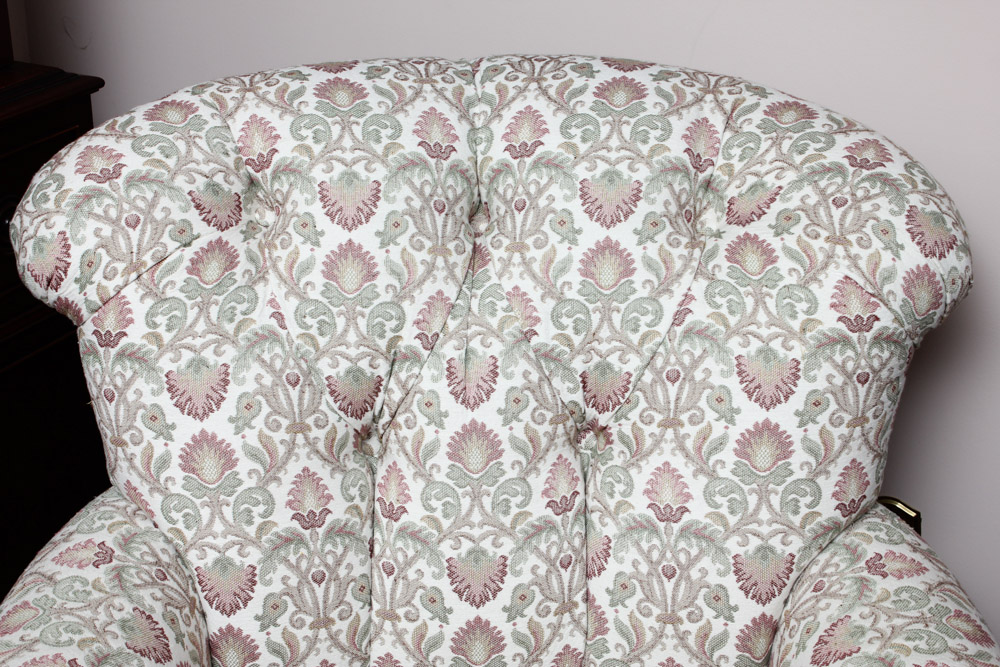 Contemporary Upholstered Wing Back Chair