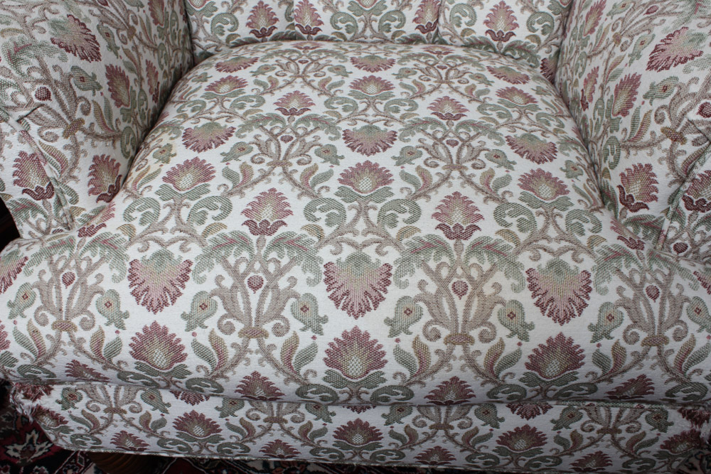 Contemporary Upholstered Wing Back Chair