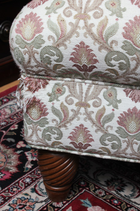 Contemporary Upholstered Wing Back Chair