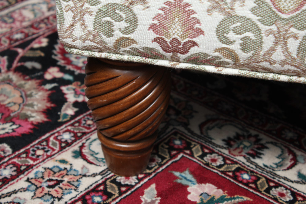 Contemporary Upholstered Wing Back Chair