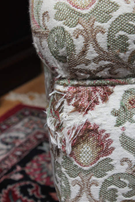 Contemporary Upholstered Wing Back Chair