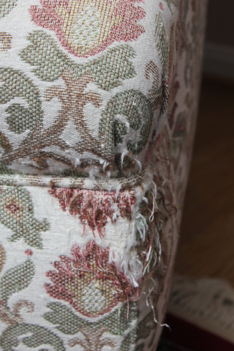 Contemporary Upholstered Wing Back Chair