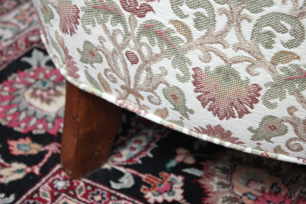 Contemporary Upholstered Wing Back Chair