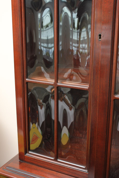 Large Cherry Wood China Cabinet