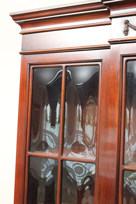 Large Cherry Wood China Cabinet