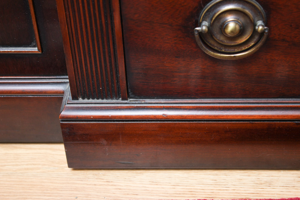 Large Cherry Wood China Cabinet