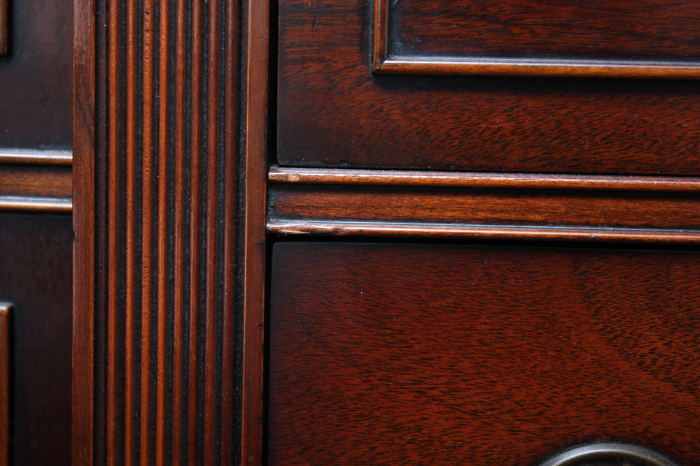 Large Cherry Wood China Cabinet