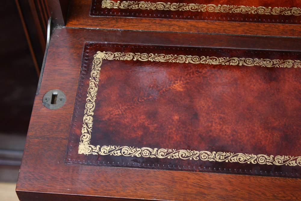 Large Cherry Wood China Cabinet
