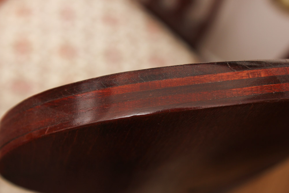 Carved Wood Arm Chair With Upholstered Seat