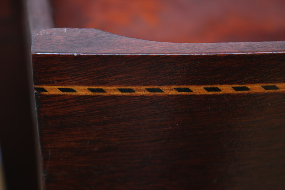 Mahogany Finish Drop Leaf Side Table by Mersman