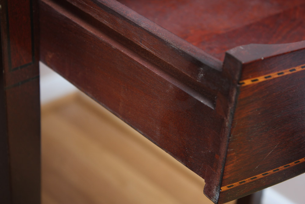 Mahogany Finish Drop Leaf Side Table by Mersman