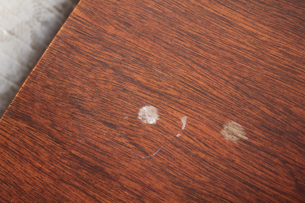 Mahogany Finish Drop Leaf Side Table by Mersman