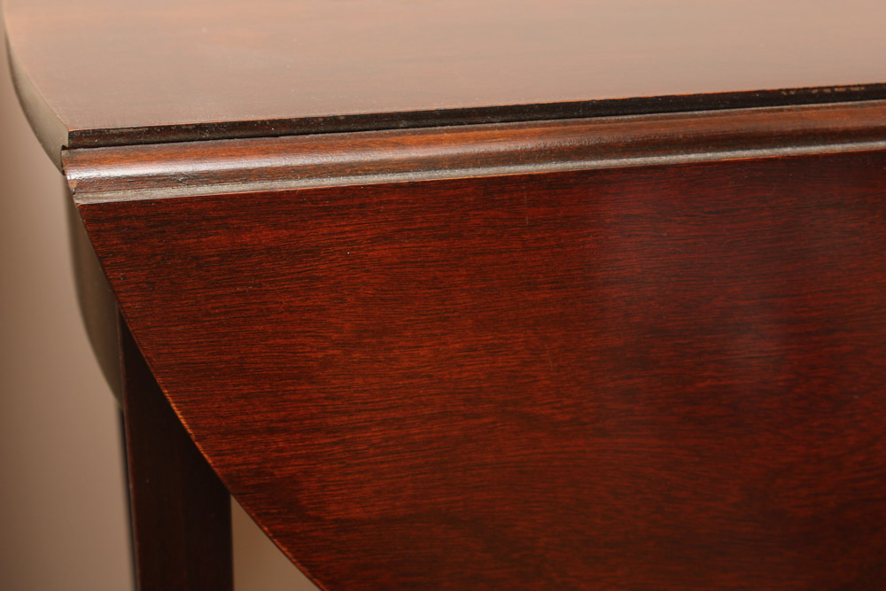 Mahogany Finish Drop Leaf Side Table by Mersman