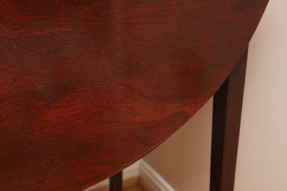 Mahogany Finish Drop Leaf Side Table by Mersman