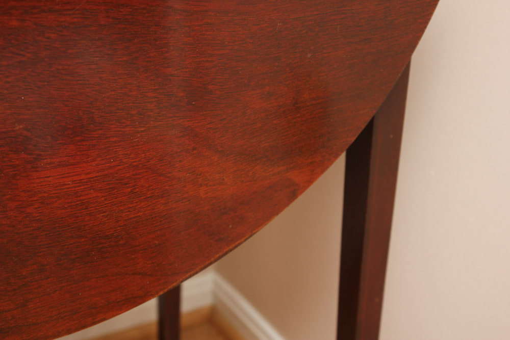 Mahogany Finish Drop Leaf Side Table by Mersman